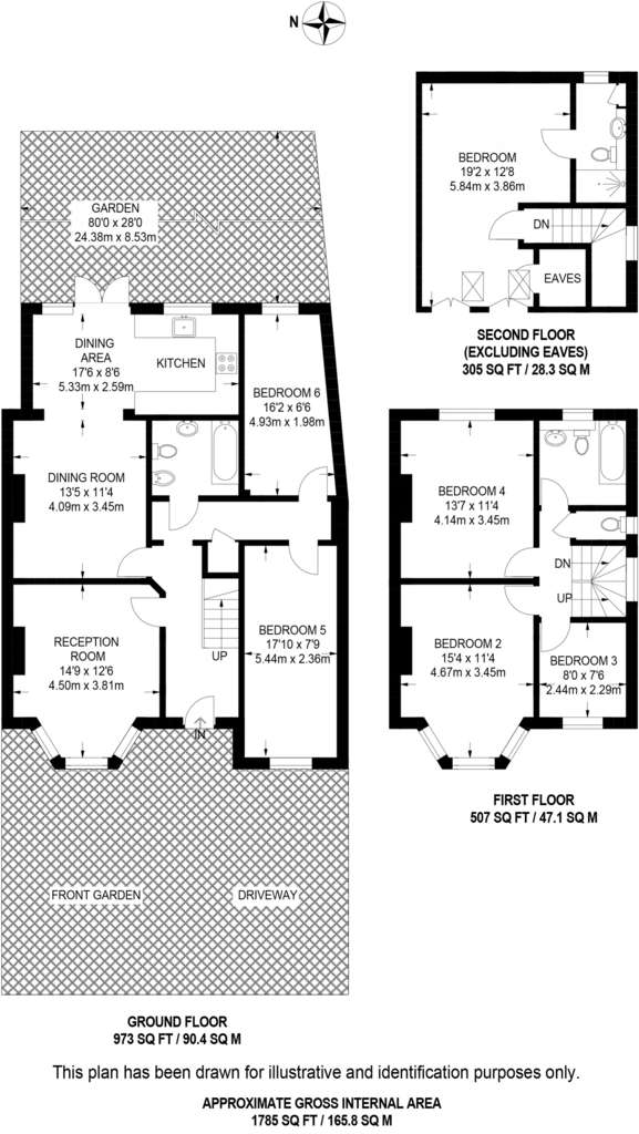 6 bedroom house to rent - floorplan