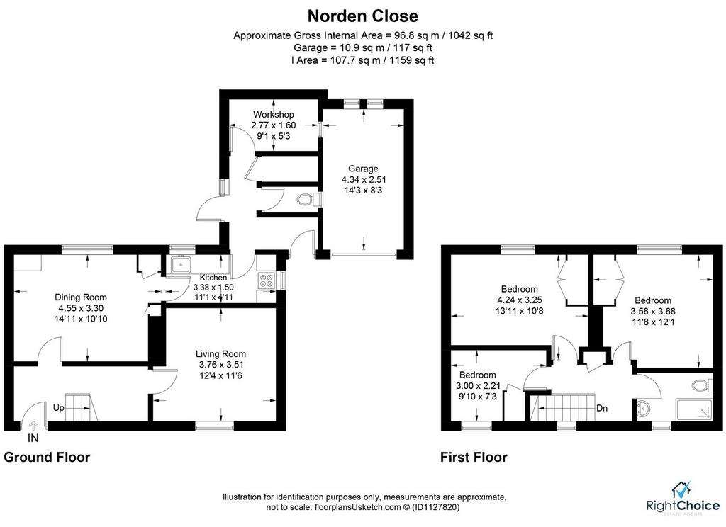 3 bedroom semi-detached house for sale - floorplan