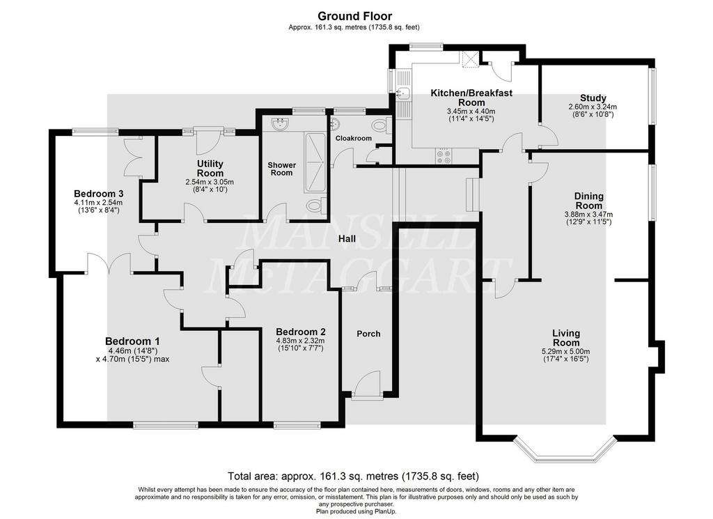 3 bedroom flat for sale - floorplan