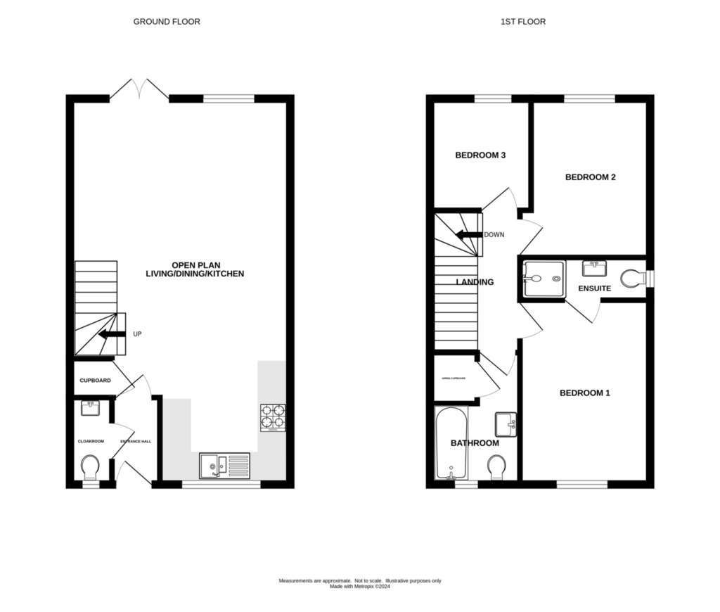 3 bedroom semi-detached house to rent - floorplan