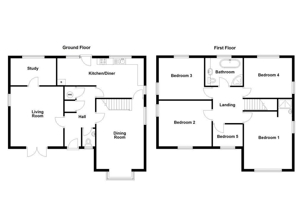 5 bedroom detached house for sale - floorplan