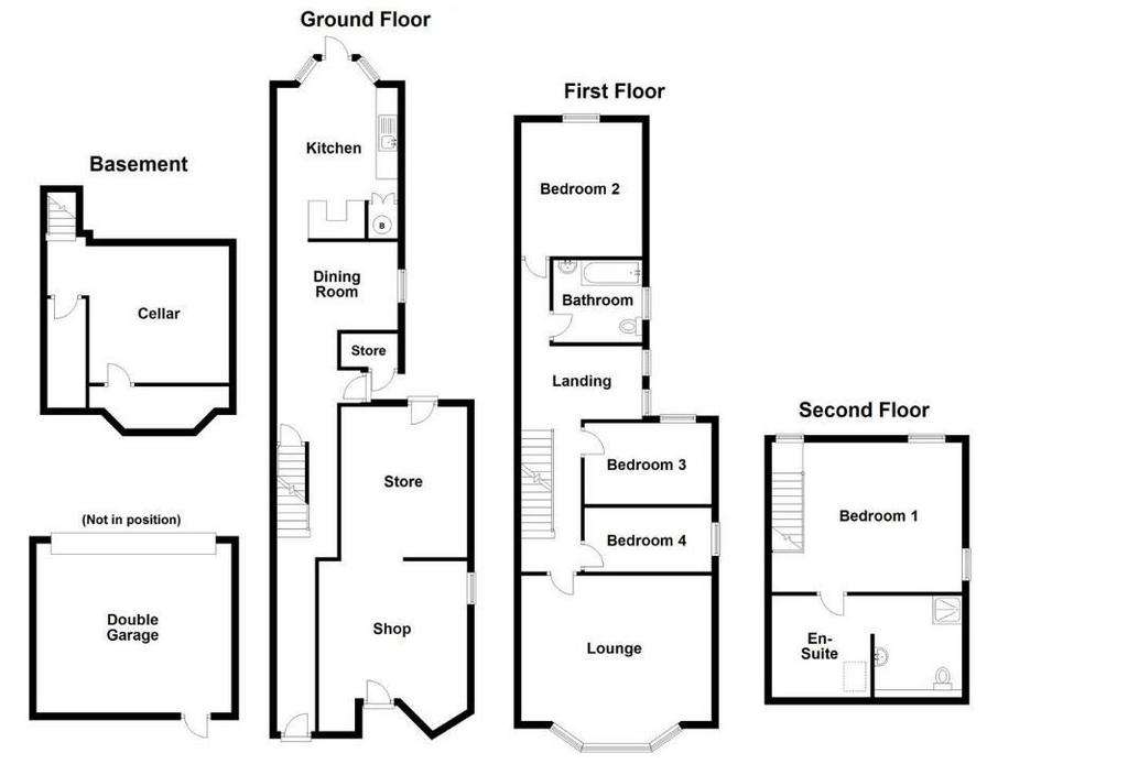 5 bedroom terraced house to rent - floorplan