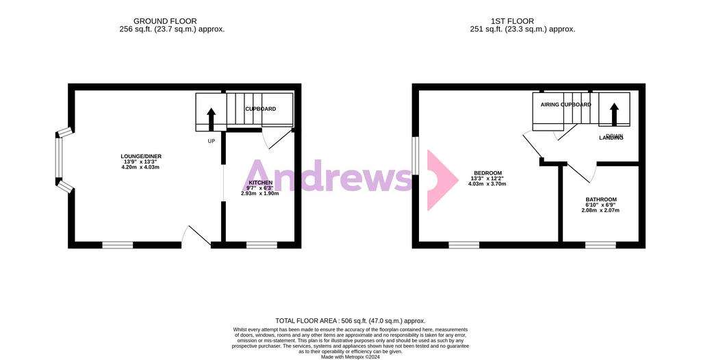 1 bedroom terraced house to rent - floorplan