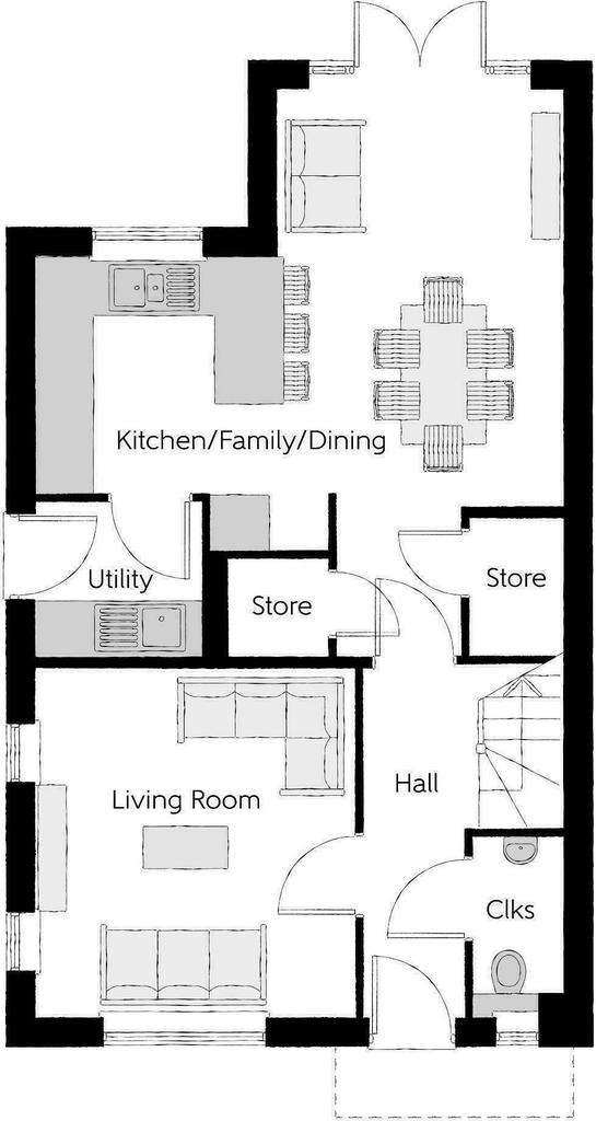 3 bedroom detached house for sale - floorplan