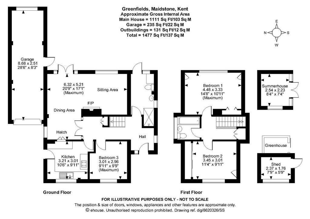 3 bedroom detached house for sale - floorplan