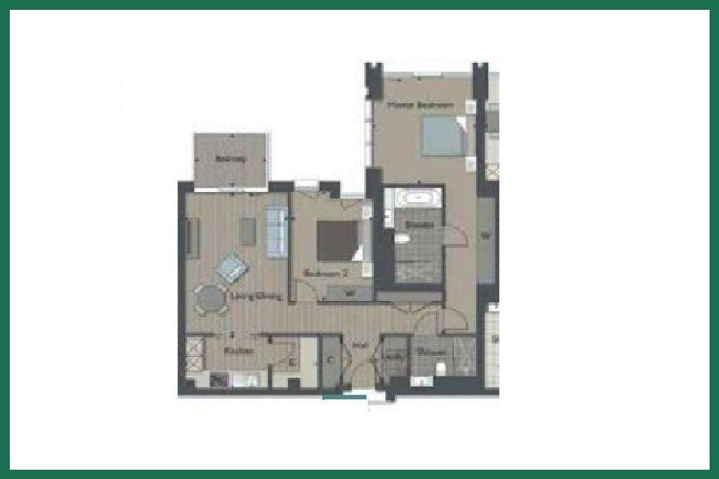 2 bedroom flat to rent - floorplan