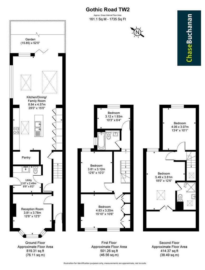 5 bedroom house to rent - floorplan