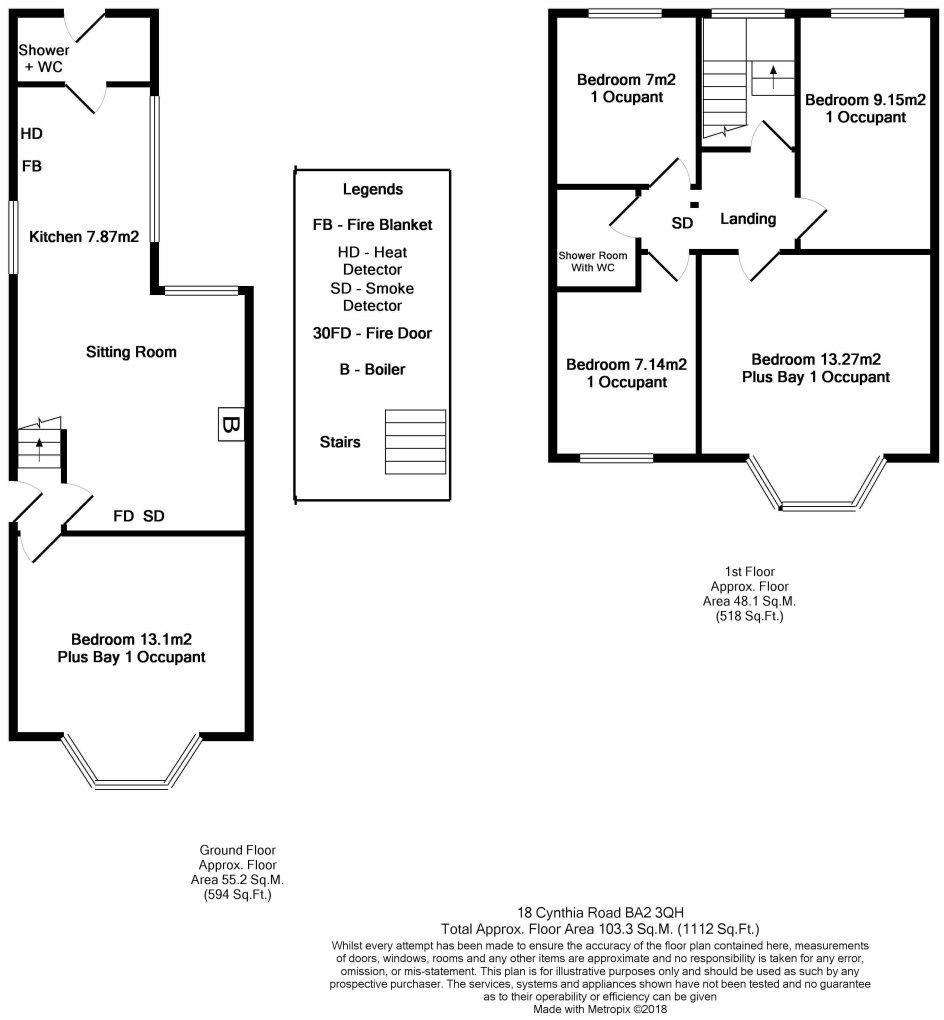 5 bedroom terraced house for sale - floorplan