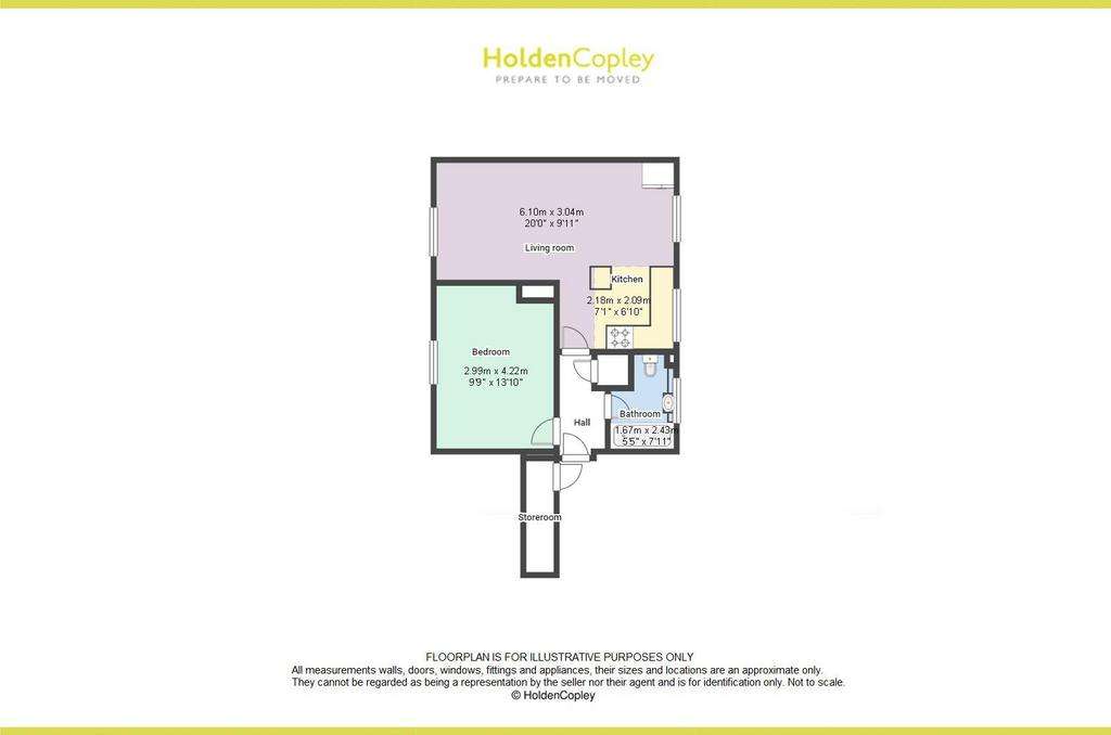 1 bedroom flat for sale - floorplan