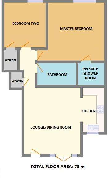 2 bedroom maisonette to rent - floorplan