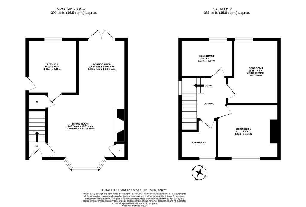 3 bedroom semi-detached house to rent - floorplan