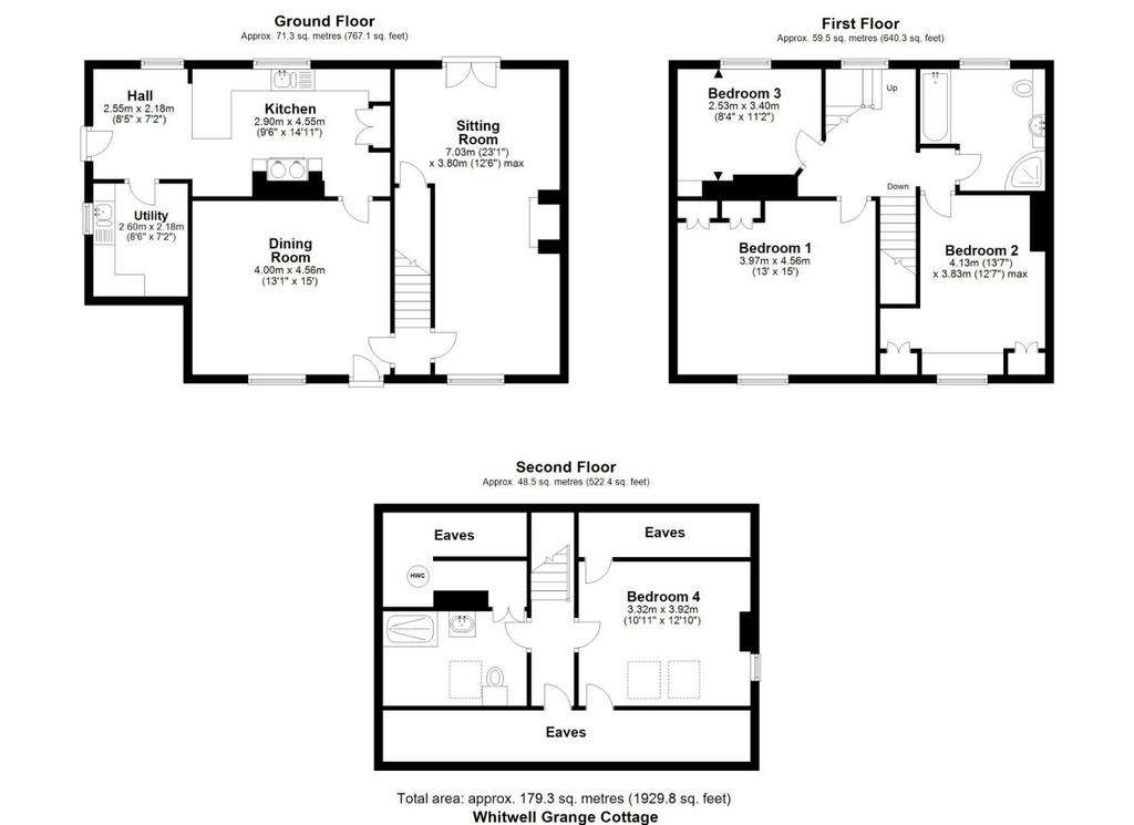 4 bedroom house for sale - floorplan