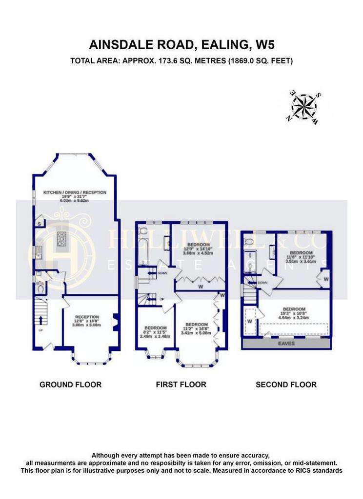 5 bedroom semi-detached house to rent - floorplan