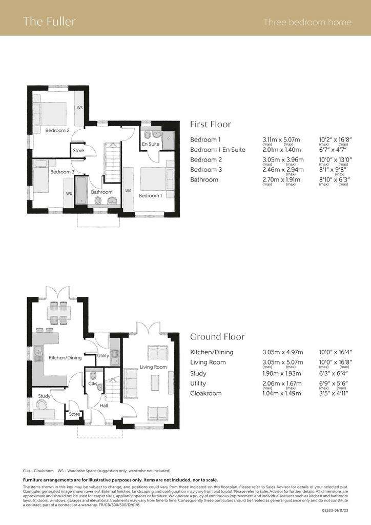 3 bedroom detached house for sale - floorplan