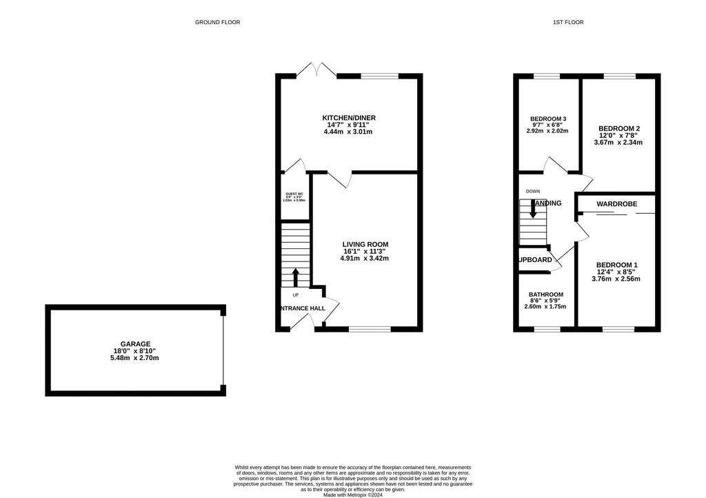 3 bedroom terraced house for sale - floorplan