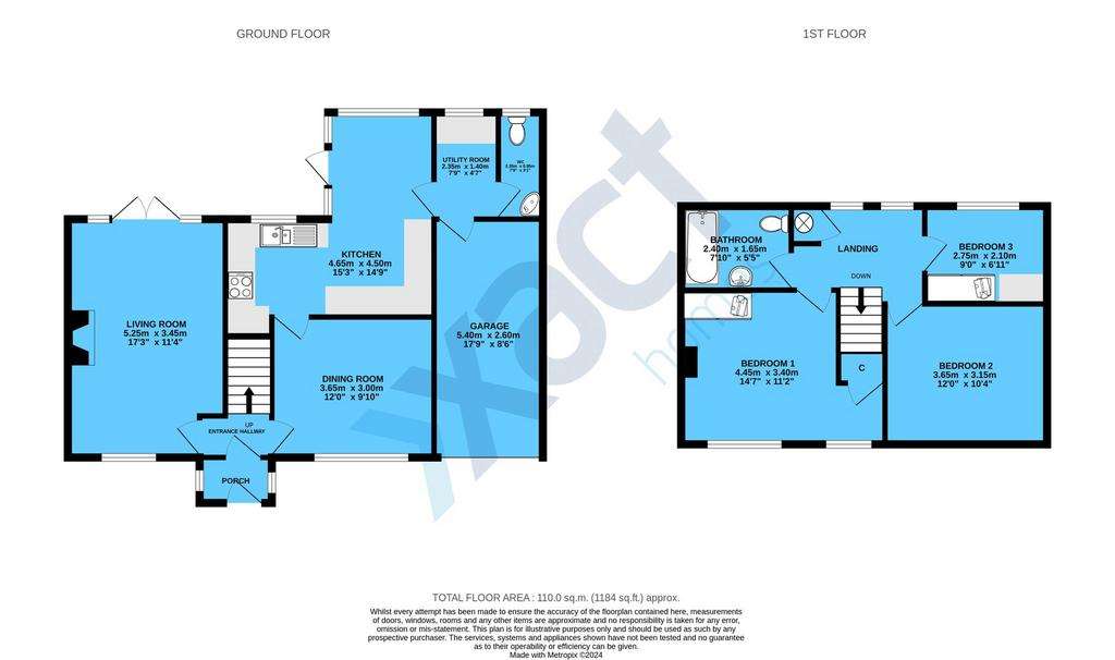 3 bedroom semi-detached house for sale - floorplan