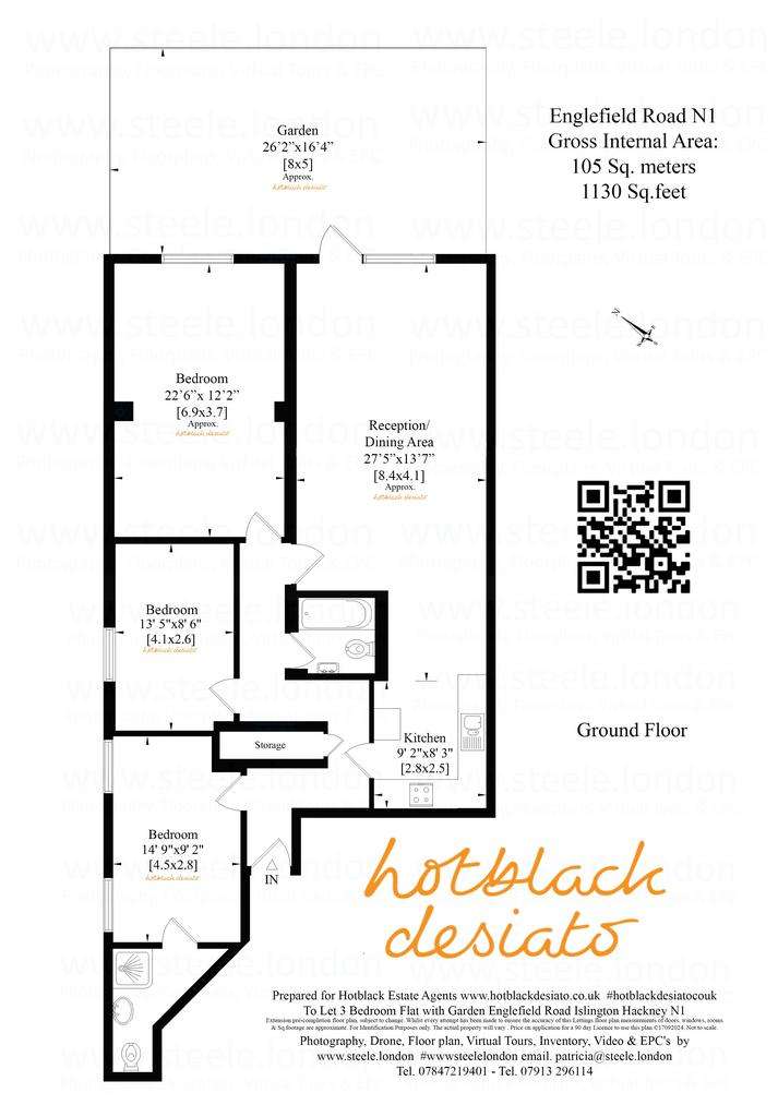 3 bedroom flat to rent - floorplan