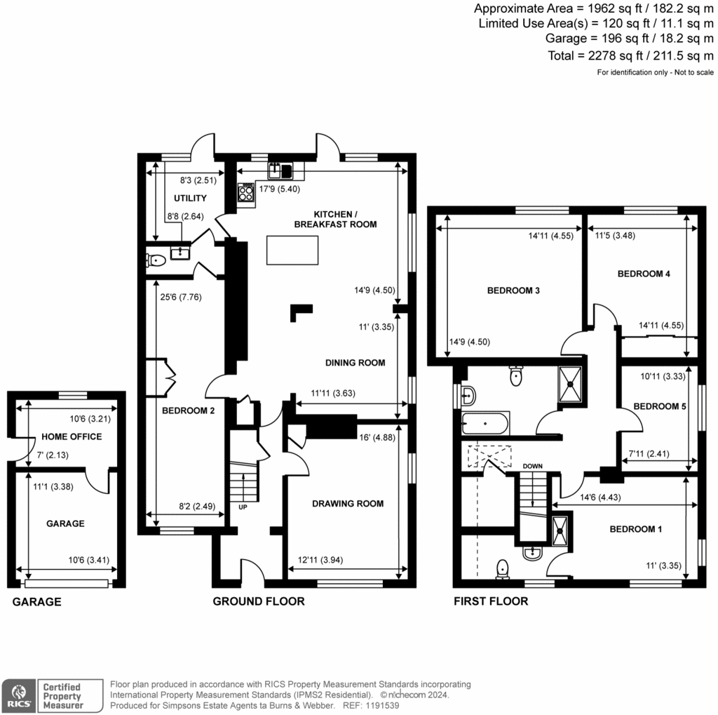 5 bedroom detached house for sale - floorplan