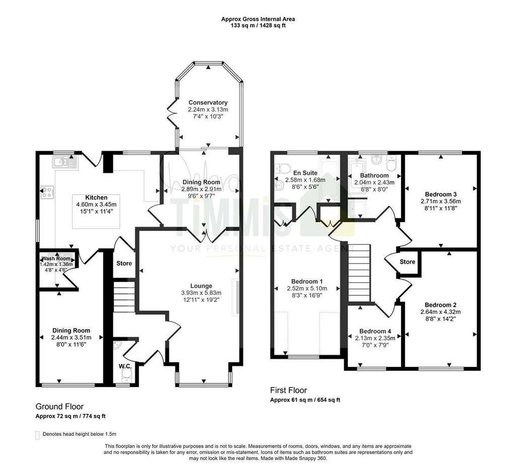 4 bedroom detached house for sale - floorplan