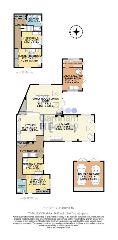 4 bedroom character property for sale - floorplan