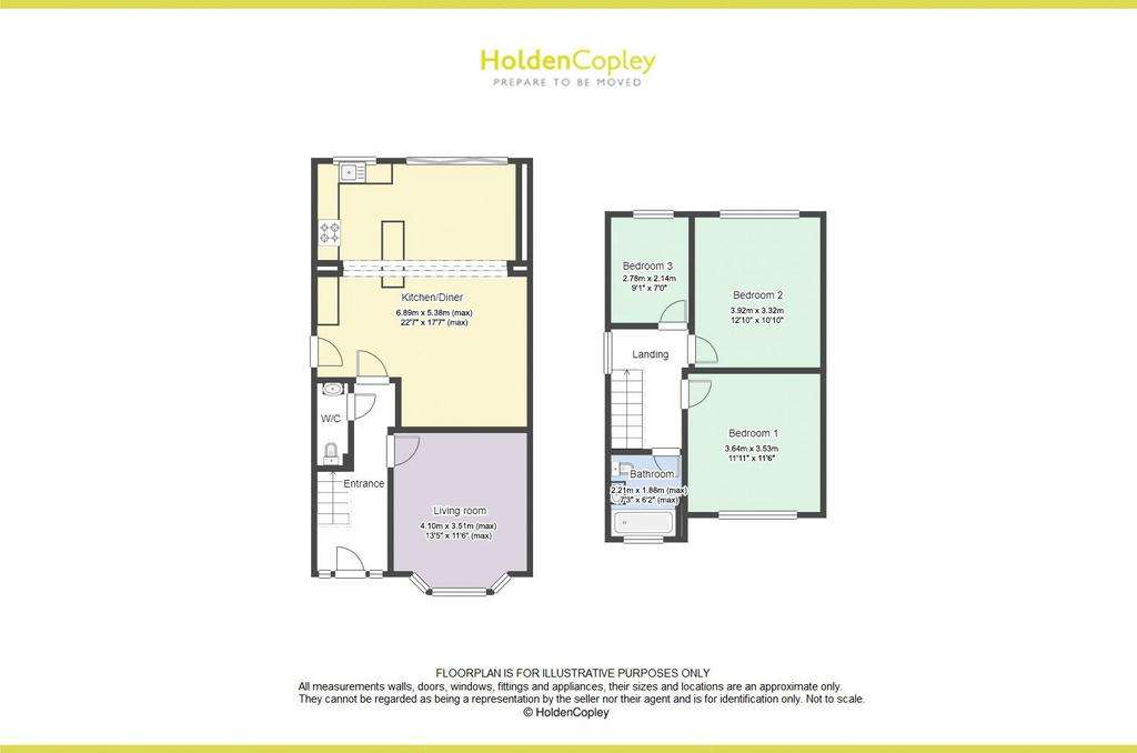 3 bedroom detached house for sale - floorplan