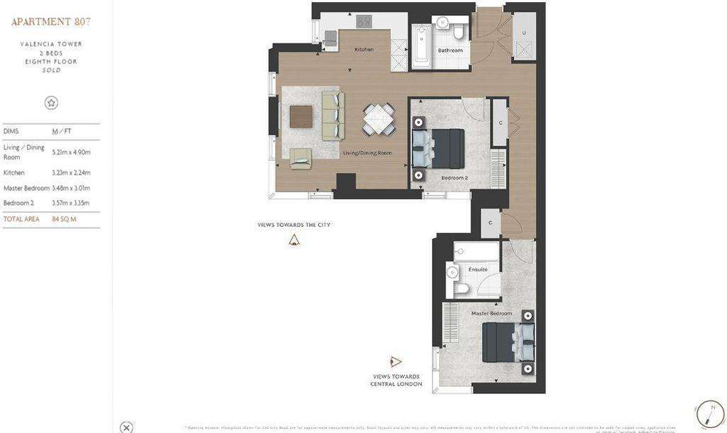 2 bedroom flat to rent - floorplan