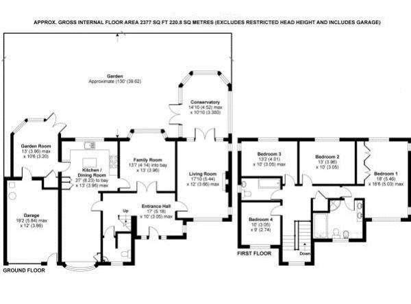 4 bedroom detached house to rent - floorplan