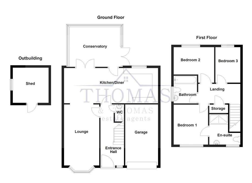 3 bedroom detached house for sale - floorplan