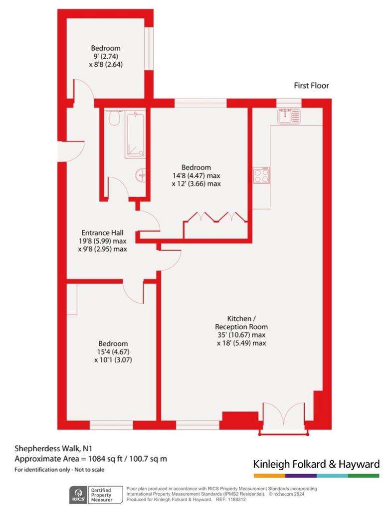 2 bedroom flat for sale - floorplan