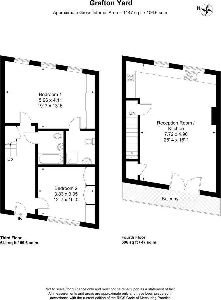 2 bedroom flat to rent - floorplan