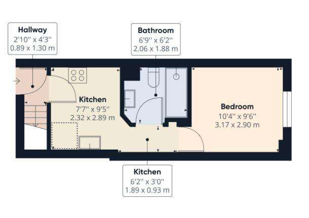 1 bedroom flat for sale - floorplan