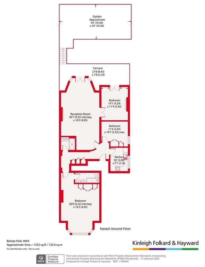 3 bedroom flat for sale - floorplan