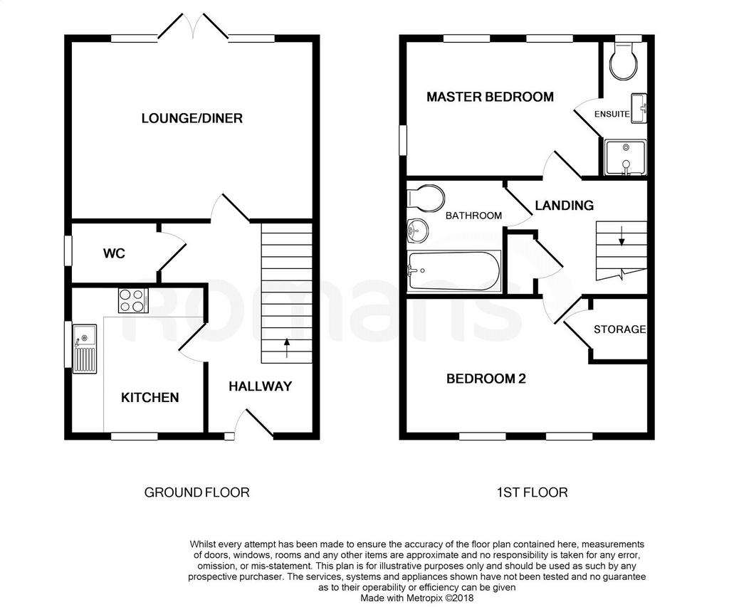 2 bedroom semi-detached house to rent - floorplan