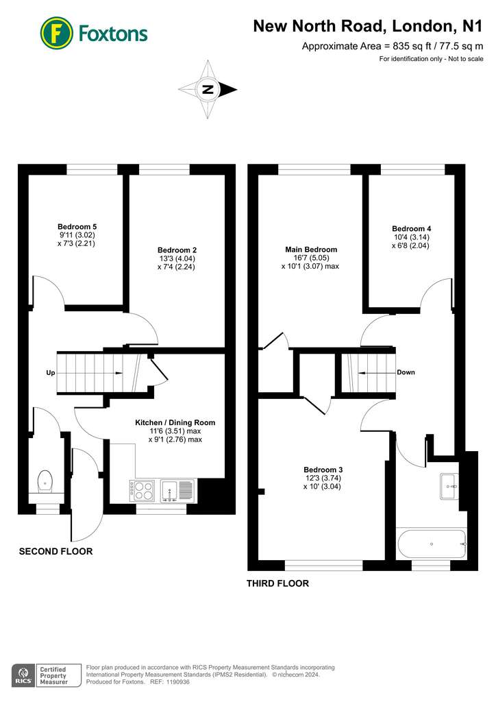 5 bedroom flat to rent - floorplan