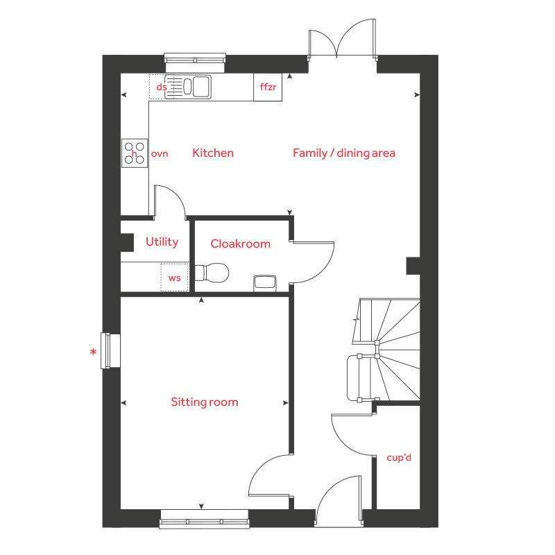 3 bedroom detached house for sale - floorplan