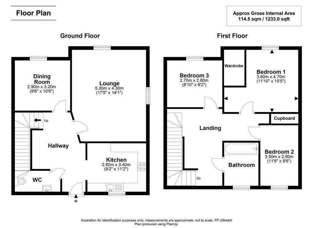 3 bedroom link-detached house to rent - floorplan