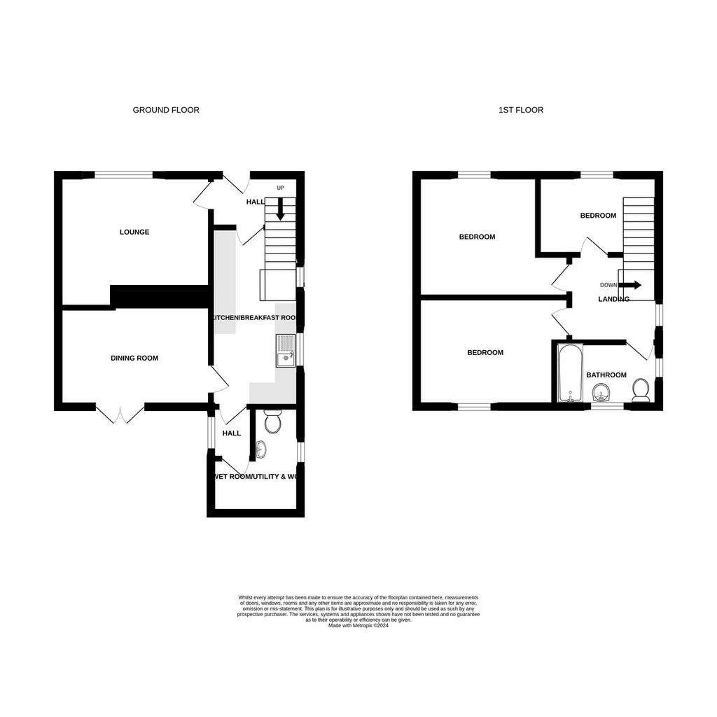 3 bedroom semi-detached house for sale - floorplan