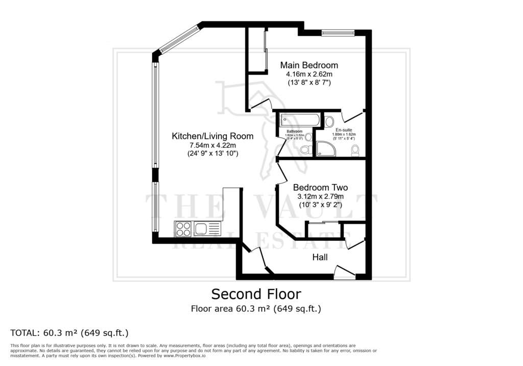 2 bedroom flat for sale - floorplan