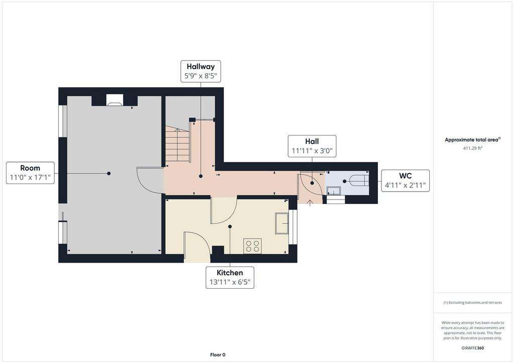 3 bedroom semi-detached house to rent - floorplan