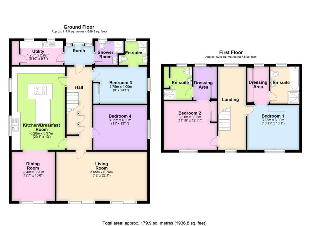 4 bedroom detached house for sale - floorplan