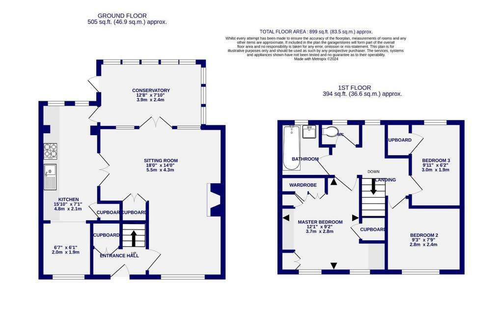 3 bedroom terraced house for sale - floorplan