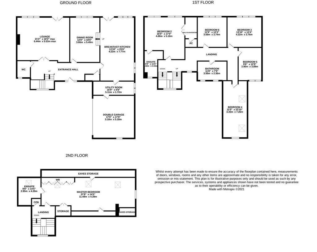 6 bedroom detached house for sale - floorplan