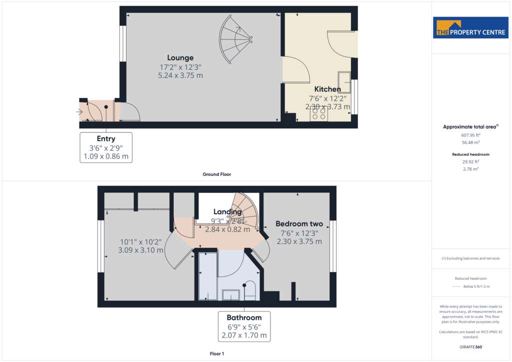 2 bedroom terraced house for sale - floorplan