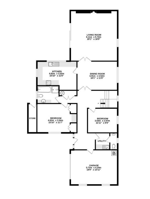 5 bedroom detached house for sale - floorplan