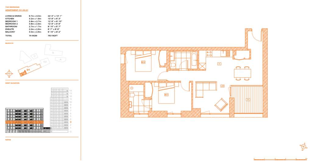 2 bedroom flat for sale - floorplan