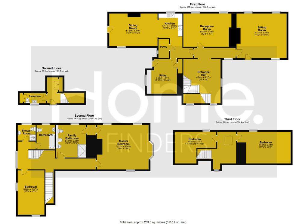 5 bedroom house to rent - floorplan