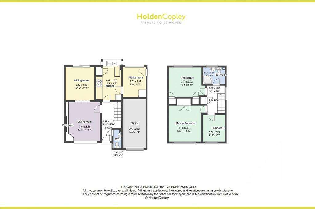 3 bedroom detached house for sale - floorplan