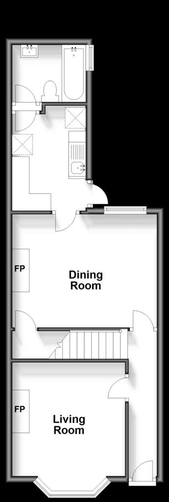 3 bedroom semi-detached house for sale - floorplan