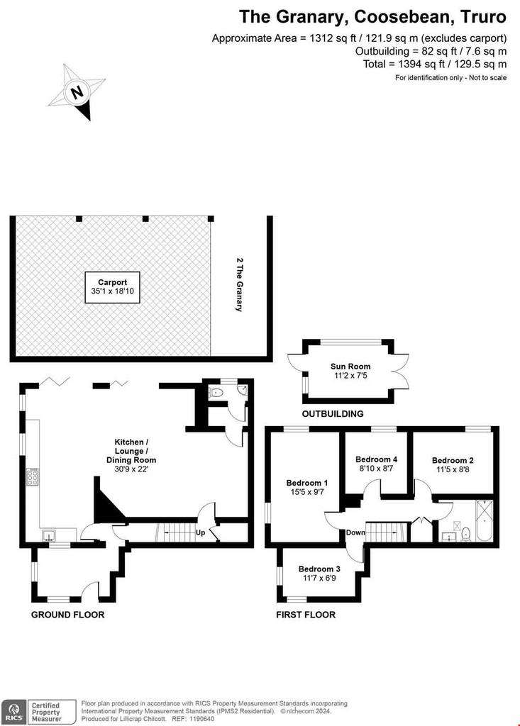 4 bedroom semi-detached house for sale - floorplan