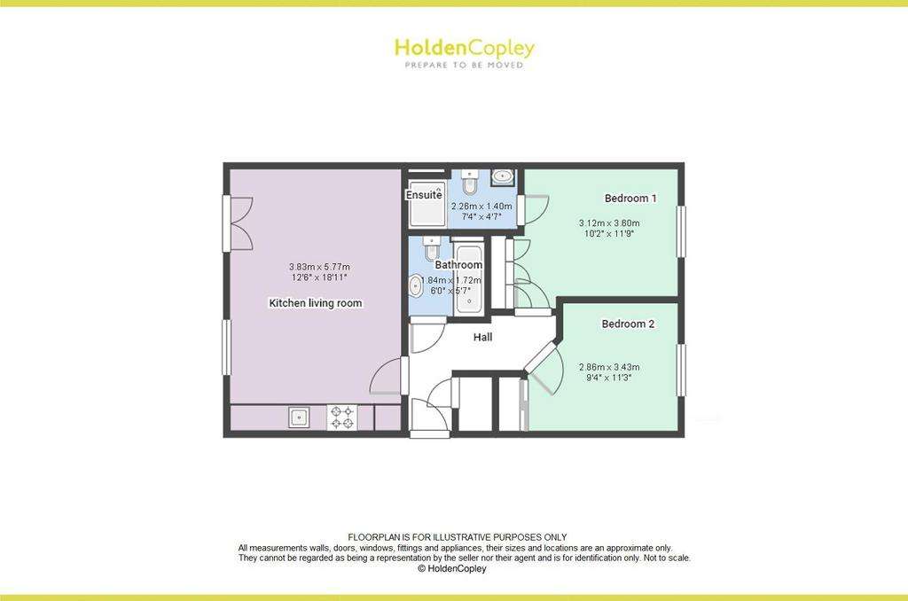 2 bedroom flat for sale - floorplan